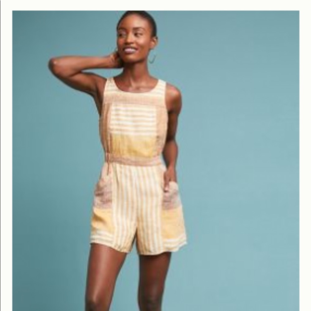 Anthropologie linen romper - Picture 5 of 12